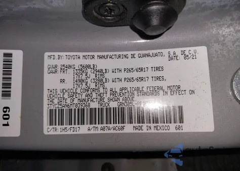 2021 Toyota Tacoma Trd Sport z USA, uszkodzony, nr VIN 3TYCZ5AN6MT039368